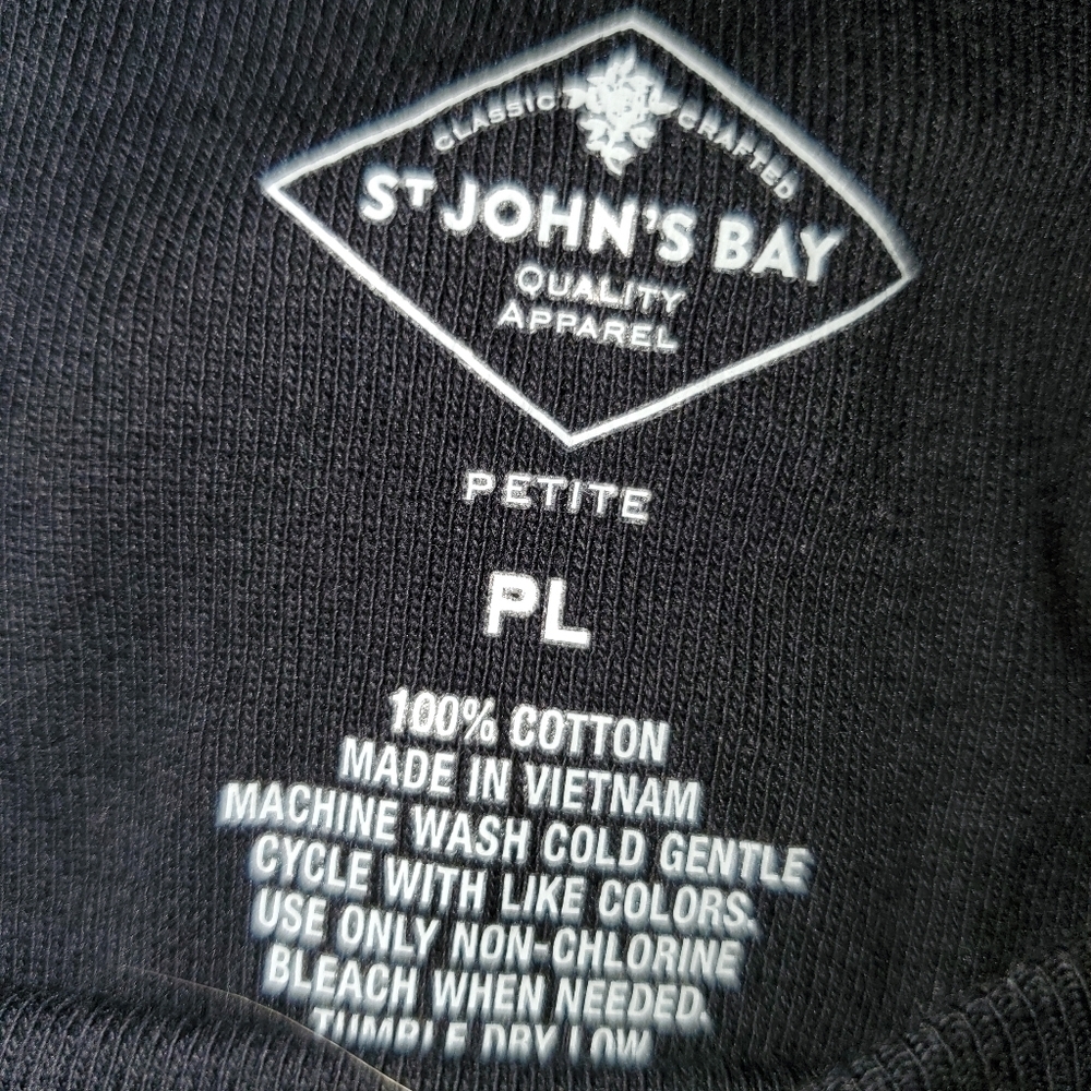 St. John's Bay Black Long Sleeve - Picture 7 of 9